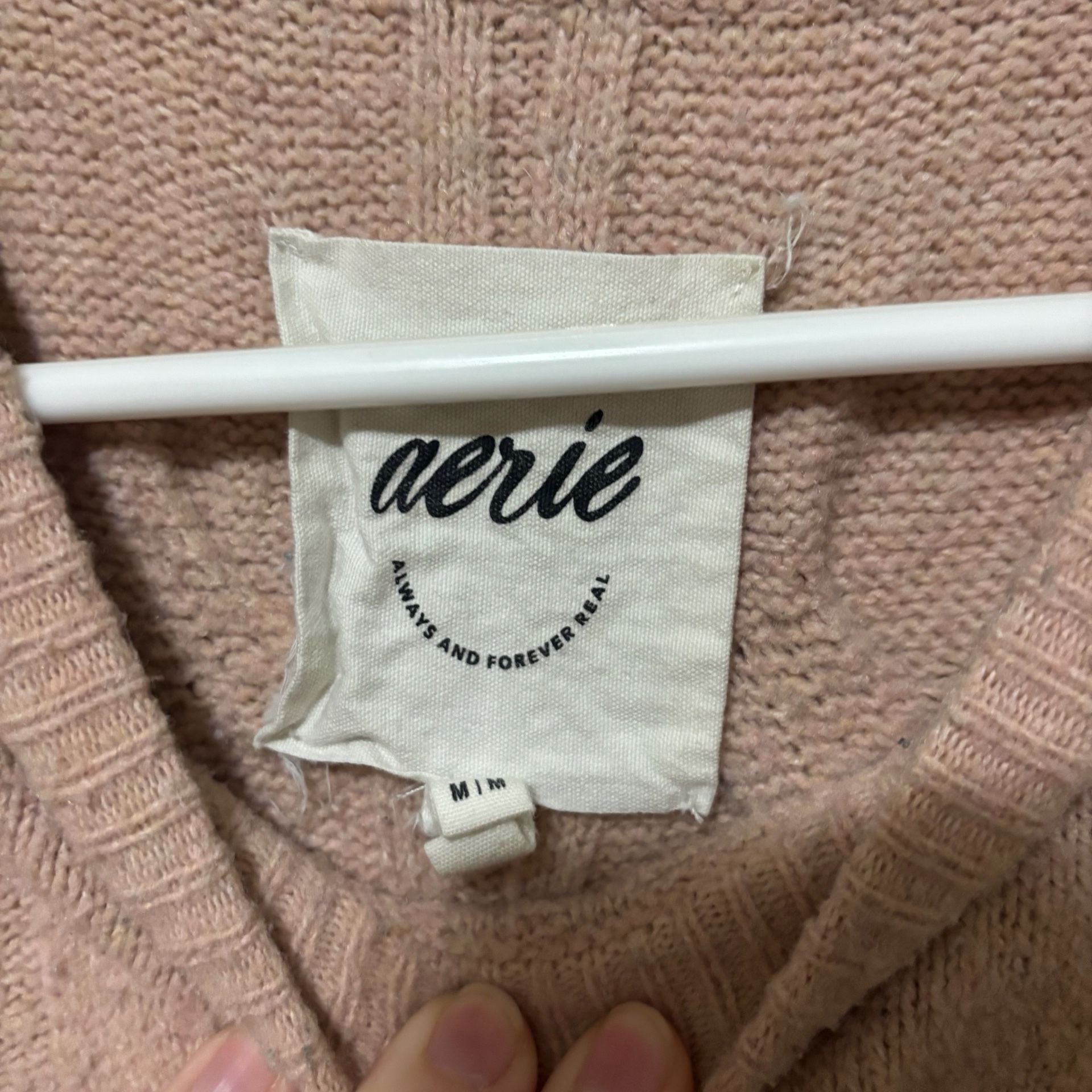 Aerie Cable Knit CrewNeck Sweater 3