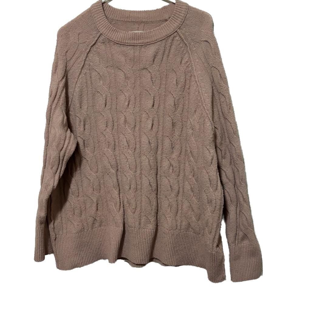 Aerie Cable Knit CrewNeck Sweater 2