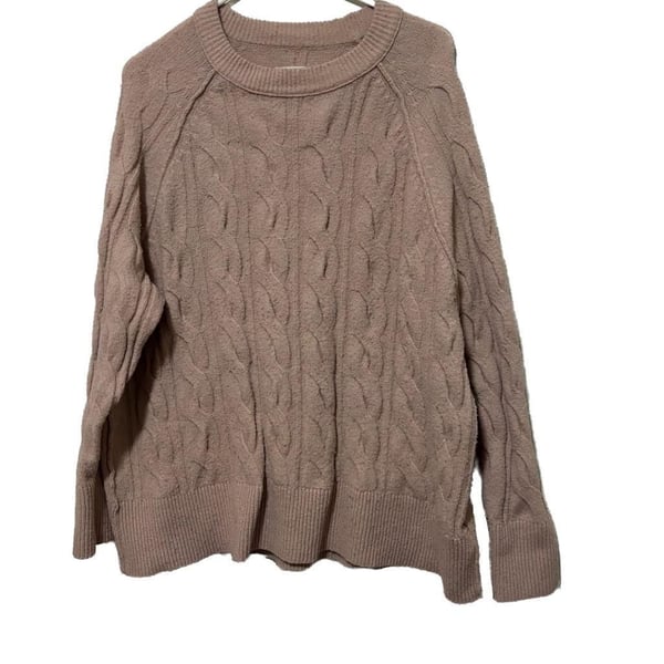 Aerie Cable Knit CrewNeck Sweater