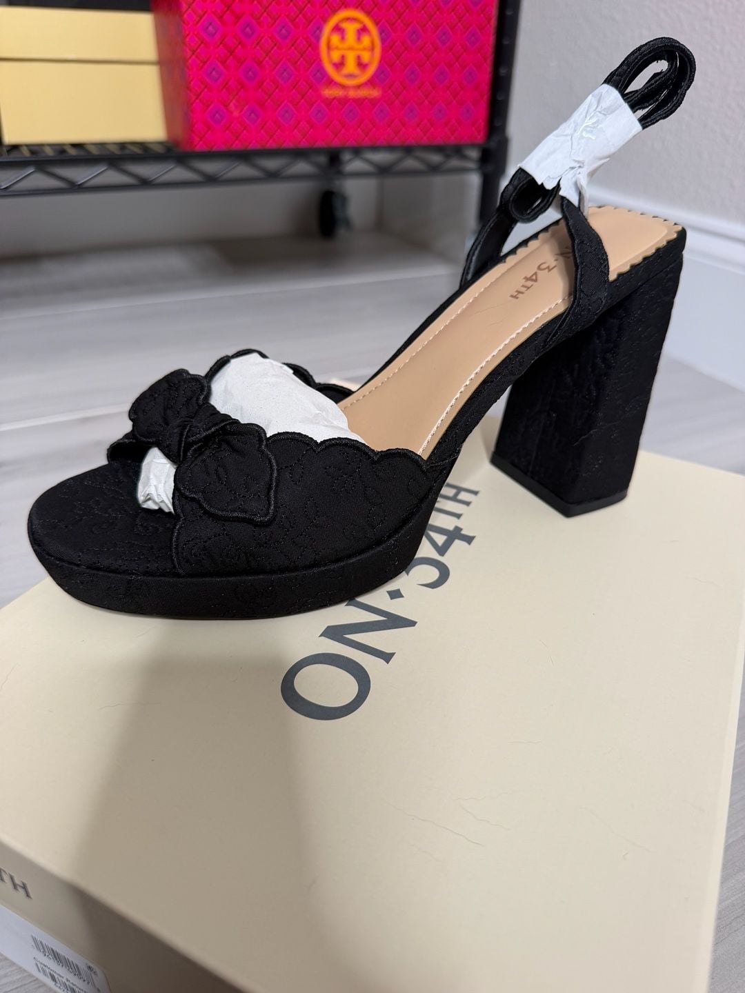 On 34th StanciaaF Platform Dress Sandals Black Women’s Size 8.5M Retail $89.50 2