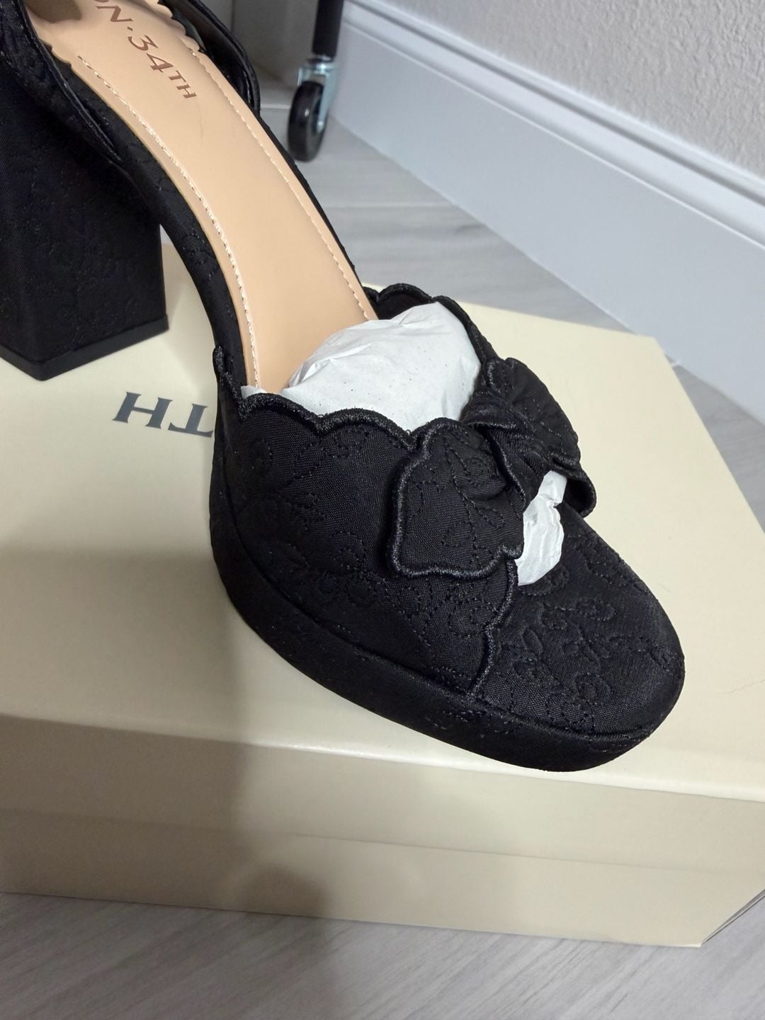 On 34th StanciaaF Platform Dress Sandals Black Women’s Size 8.5M Retail $89.50 5
