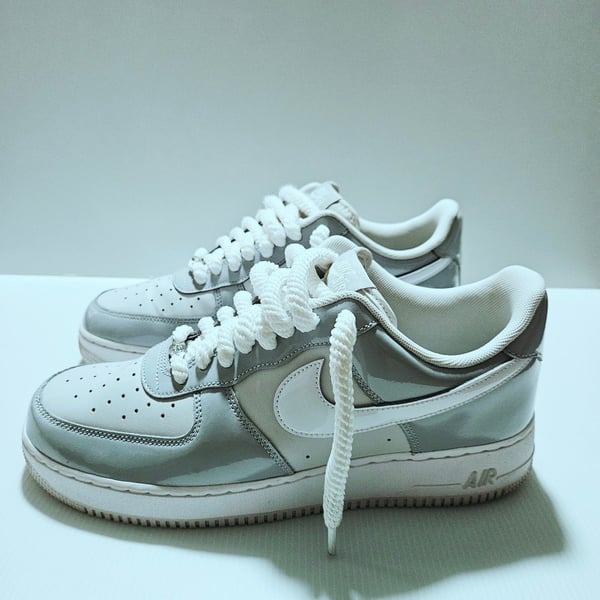 Nike Air Force 1 '07 LV8 Sz 12 Wolf Grey/White/Vast Grey Men Sneakers HV9405-001