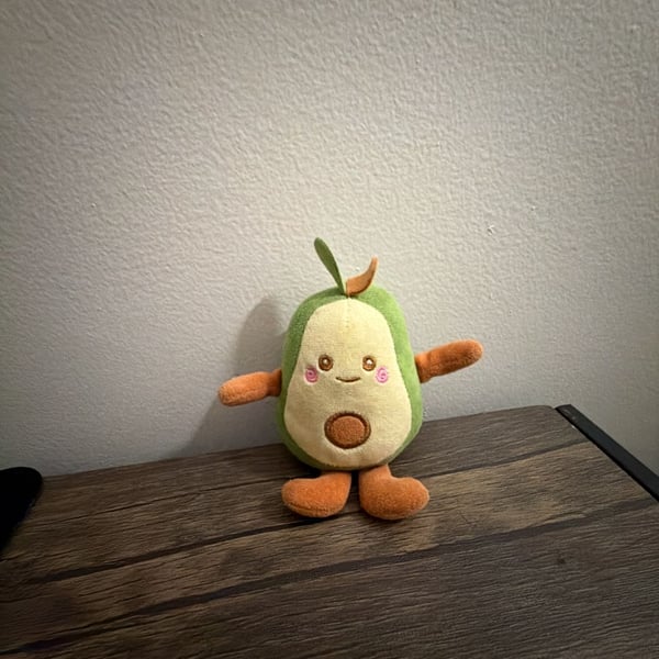 Cute Cartoon Avocado Plush Doll Fruit Shaped Stuffed Toy