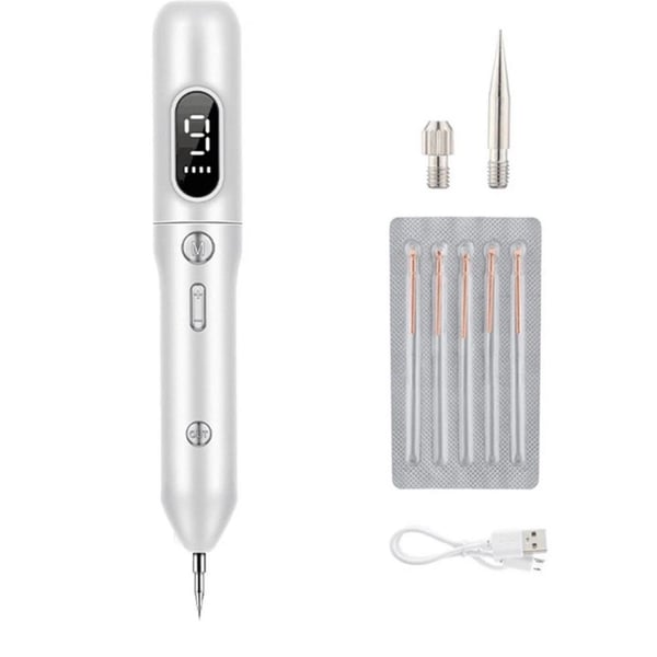 9-Level LCD Laser Plasma Pen for Skin Tag, Mole, and Spot Removal