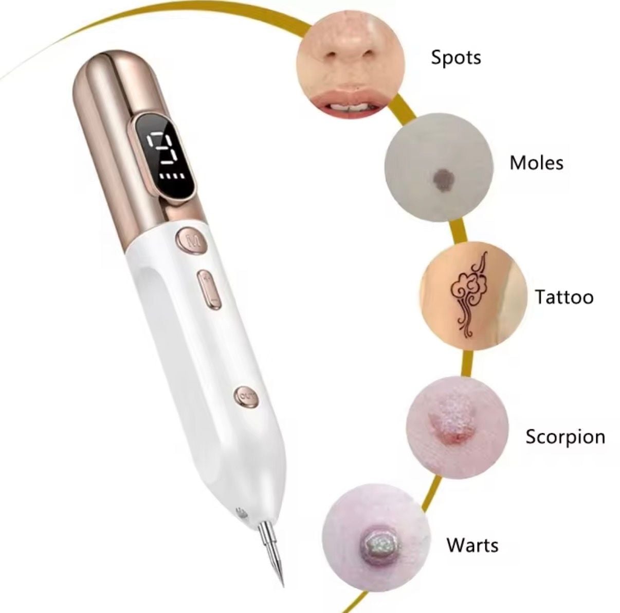 9-Level LCD Laser Plasma Pen for Skin Tag, Mole, and Spot Removal 7