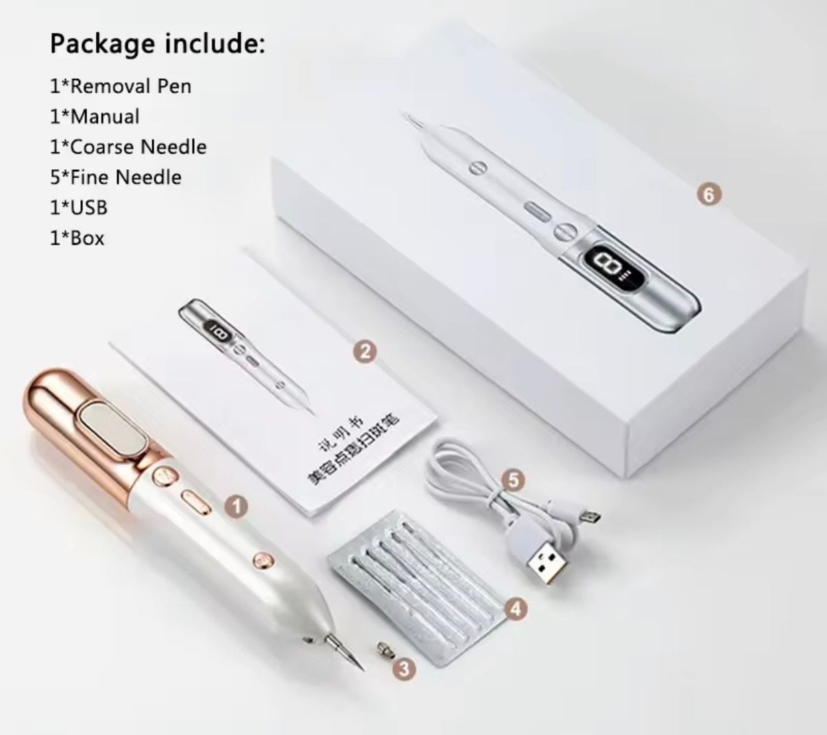 9-Level LCD Laser Plasma Pen for Skin Tag, Mole, and Spot Removal 8