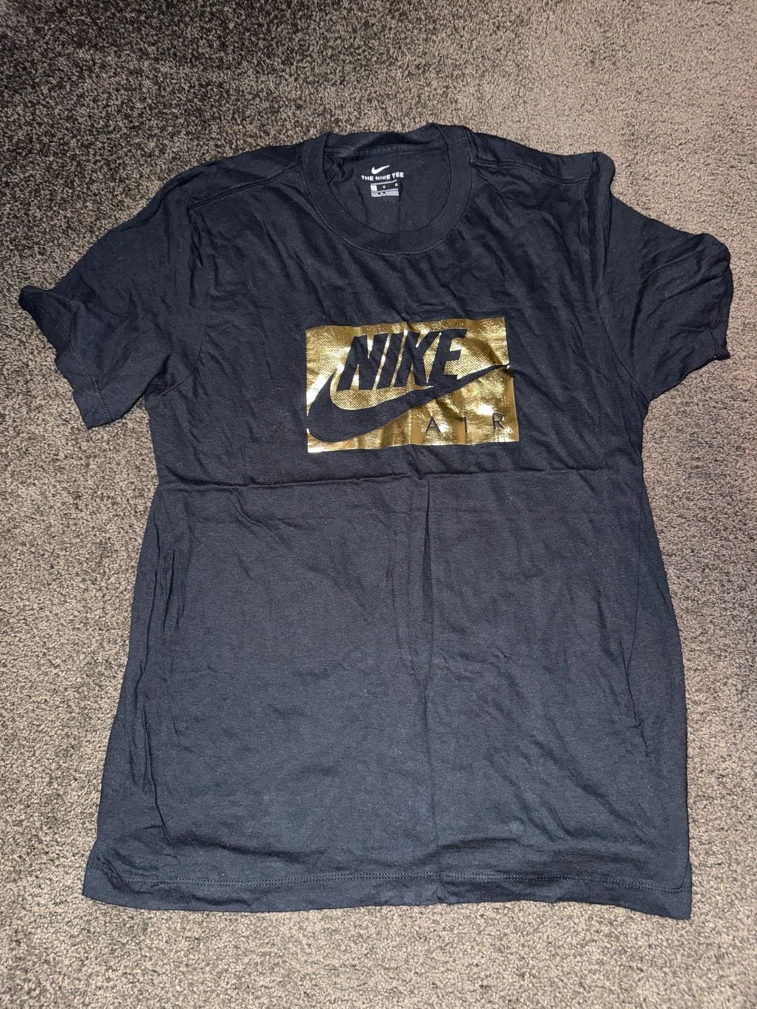 Nike Men's Gold Box Logo Graphic T-Shirt size M 2