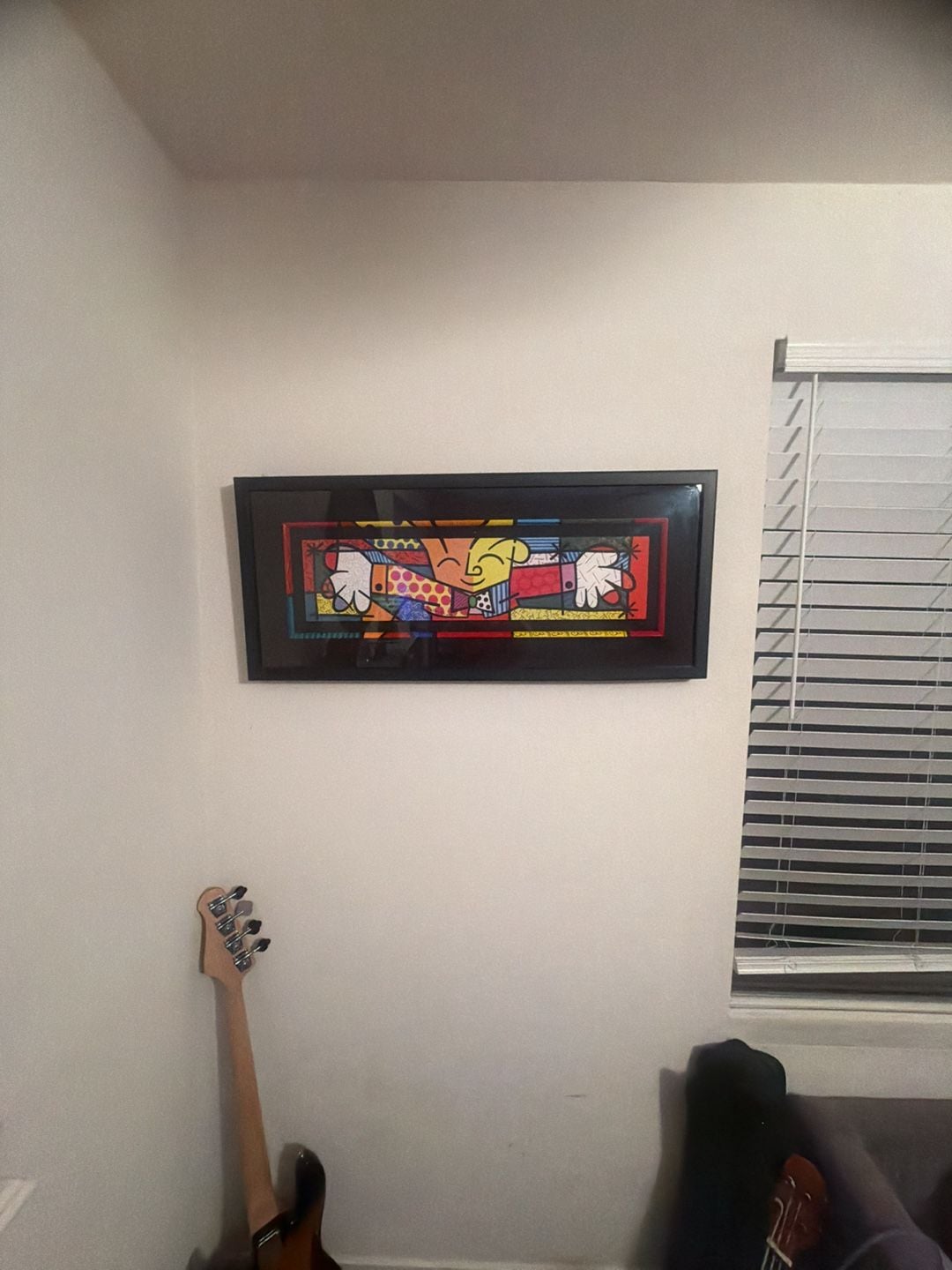 Romero Britto 'The Hug' 1993 Framed Art Print 3
