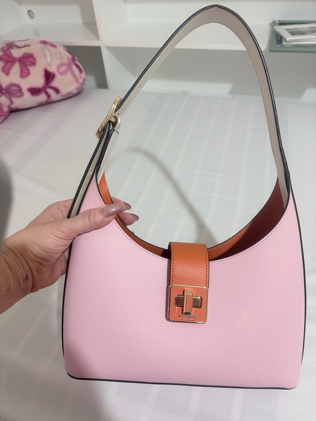 Kate Spade Phoebe Colorblock Large Shoulder Bag in Pink Horizon 6