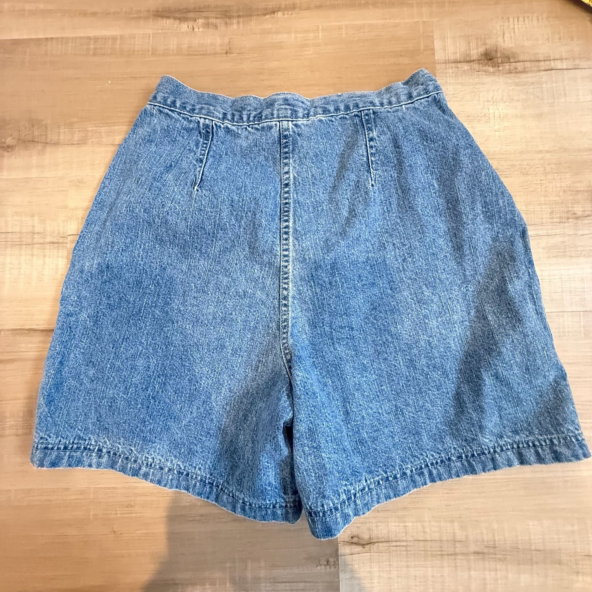 Vintage St John Bay High-Waisted Mom Denim Shorts Size 12 9