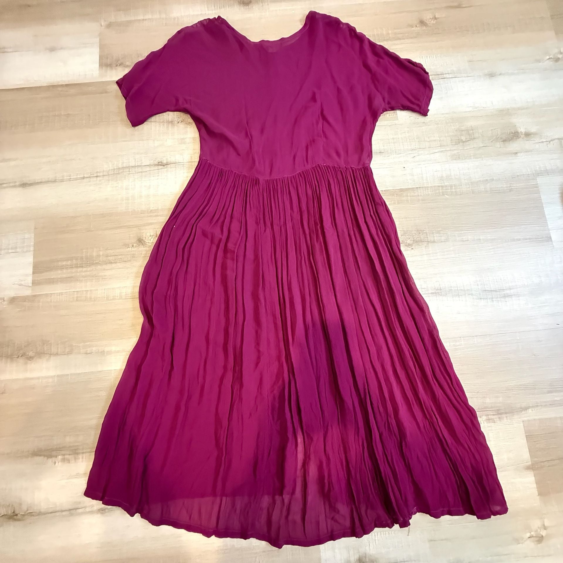 Vintage Starina Embroidered Button-Front Rayon Maxi Dress 7