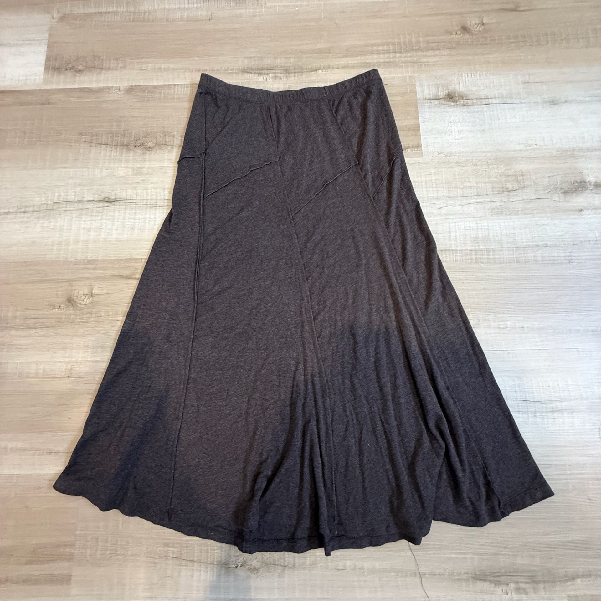 Studio M Women's Brown Asymmetrical Paneled Maxi Skirt Size Large 1