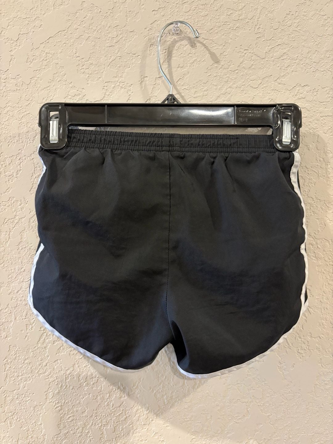Nike Girls Dri-Fit Tempo Running Shorts Black and White 3