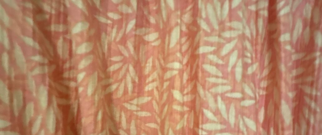 EUC H&M Women's Peach & Cream floral Off-the-Shoulder Long Sleeve Mini Dress, M 5