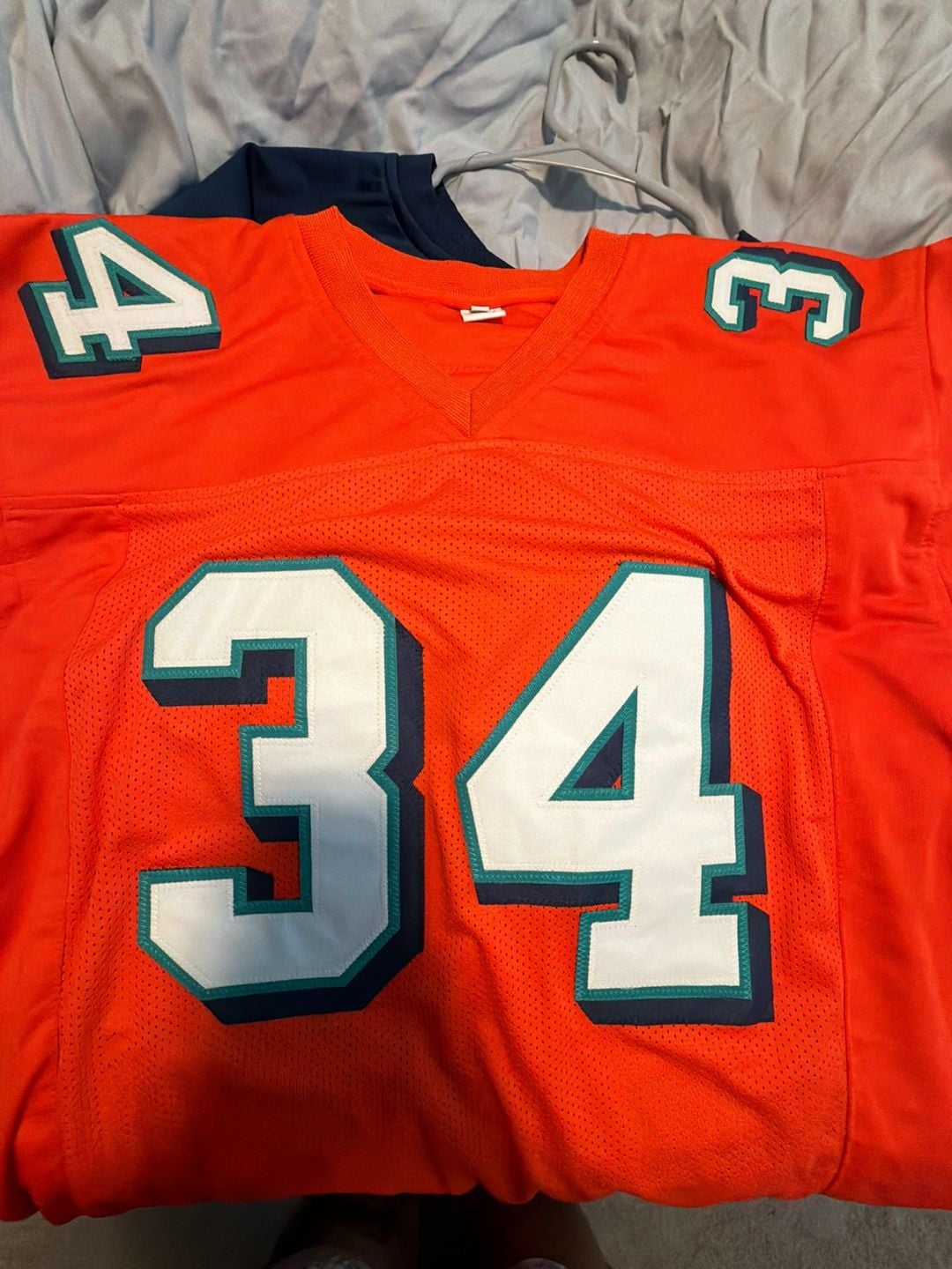 Ricky Williams Miami Dolphins Autographed Orange Custom Jersey 3