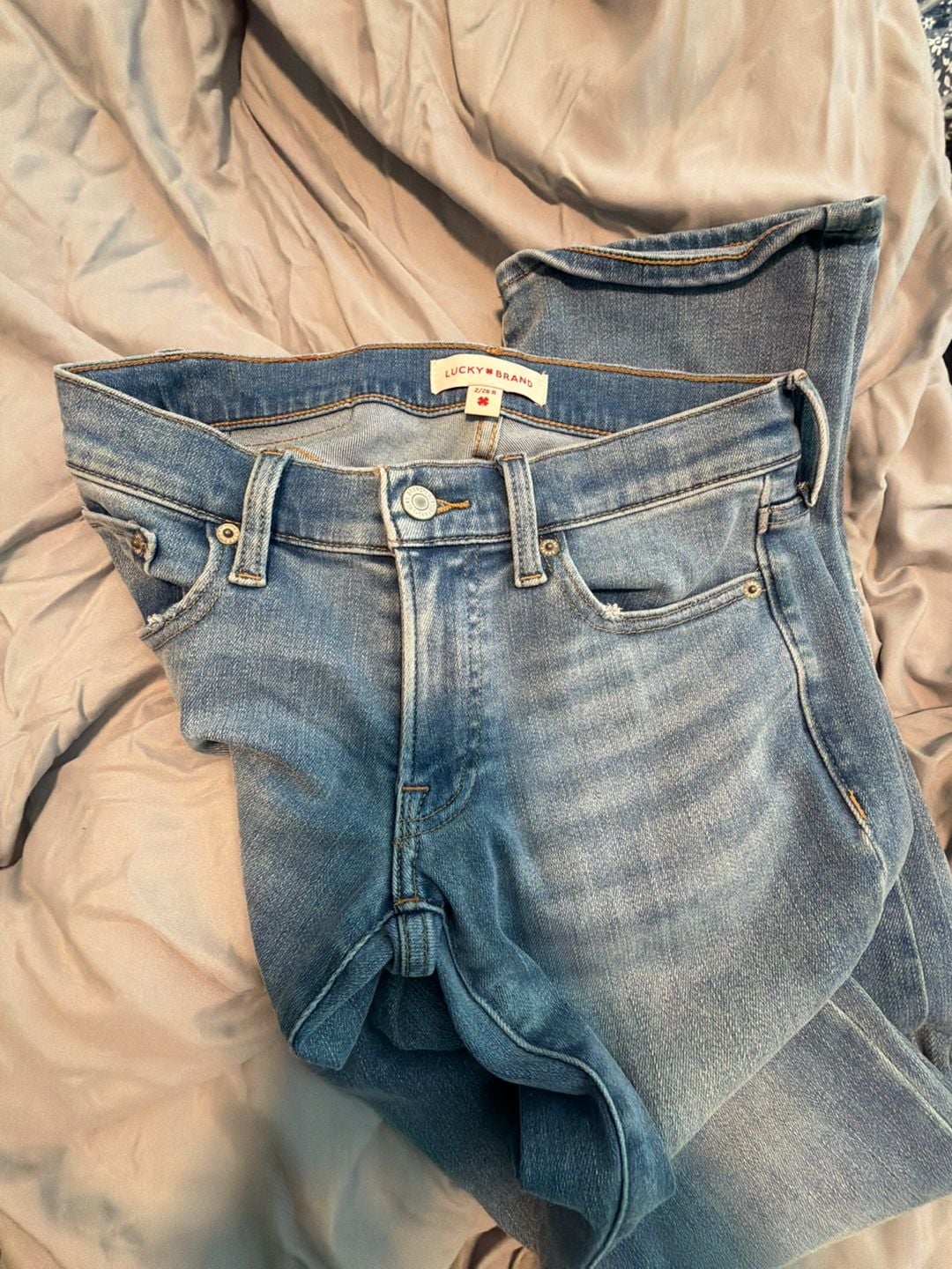 Lucky Brand Women's Mid-Rise Straight Leg Blue Jeans Size 2/26 3