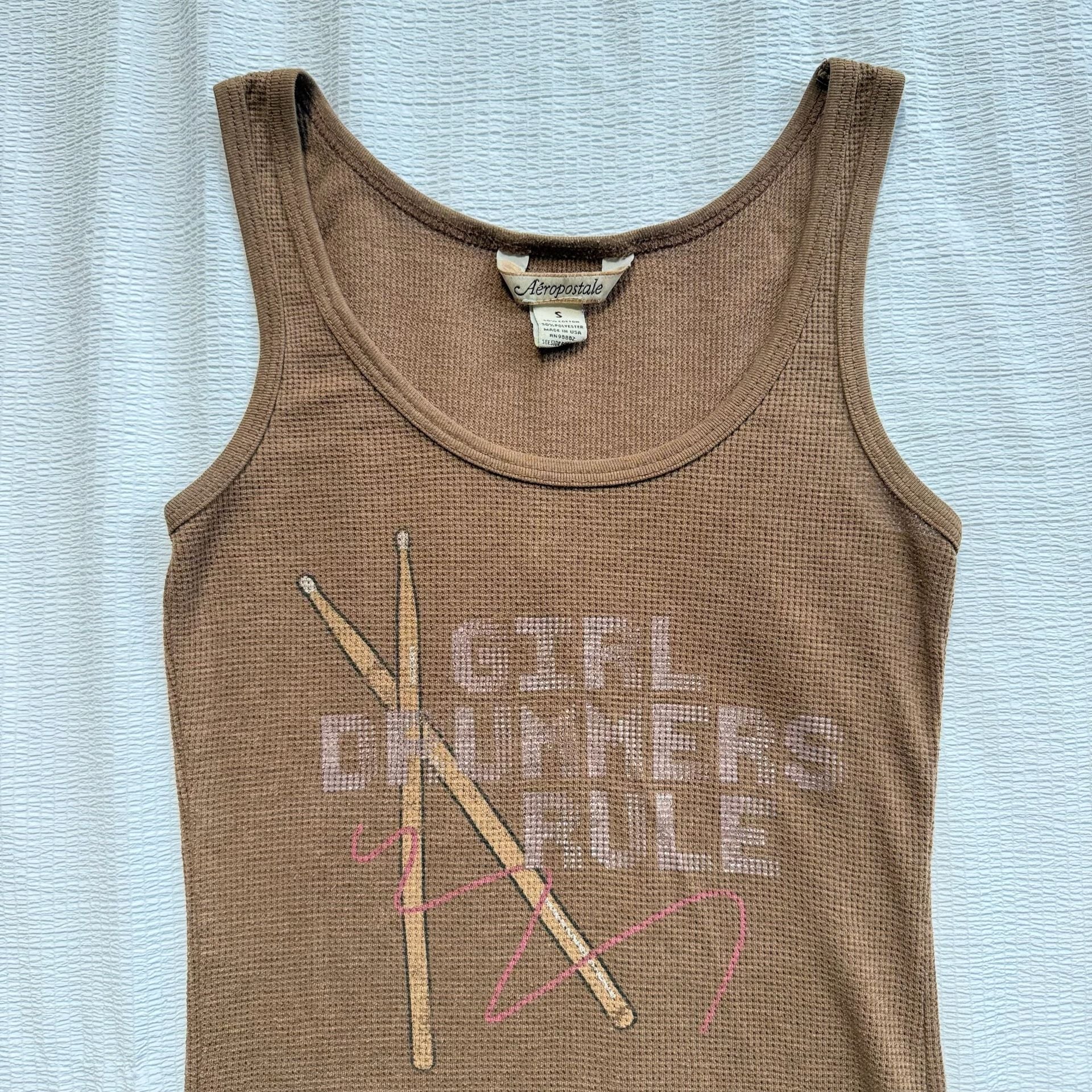 Vintage Aeropostale Waffle Knit Tank Top 8