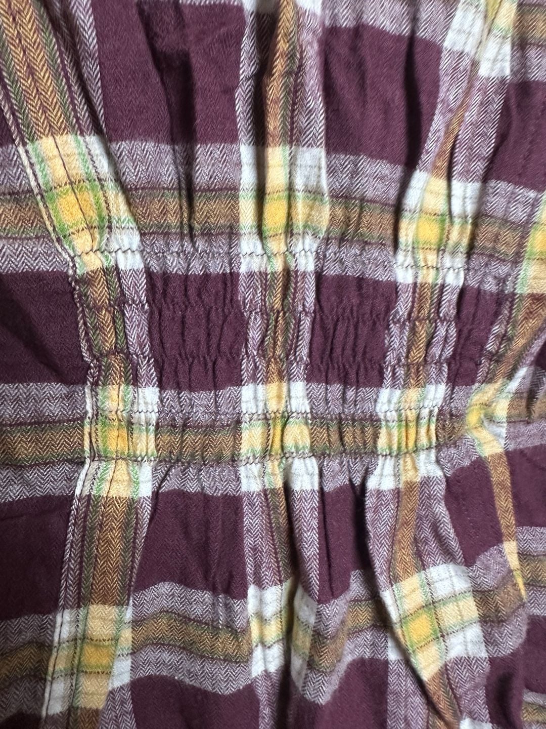 Sohobabe Women's Purple and Yellow Plaid Western-Style Button-Down Shirt 9