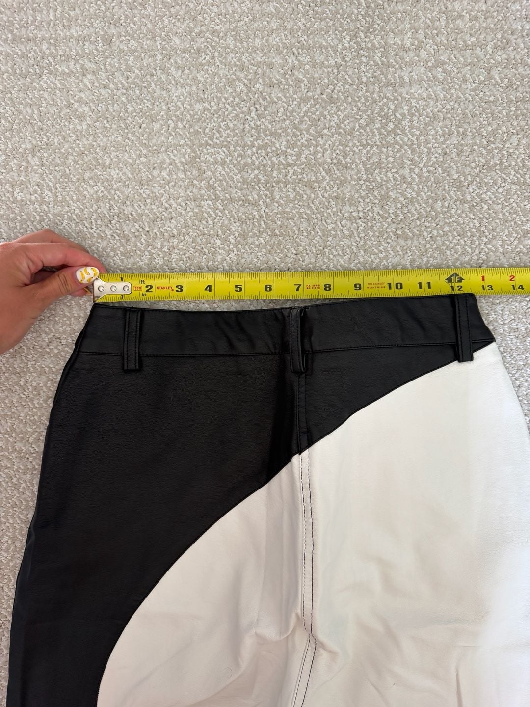 Glassons Yin Yang Colorblock Faux Leather Pants 5