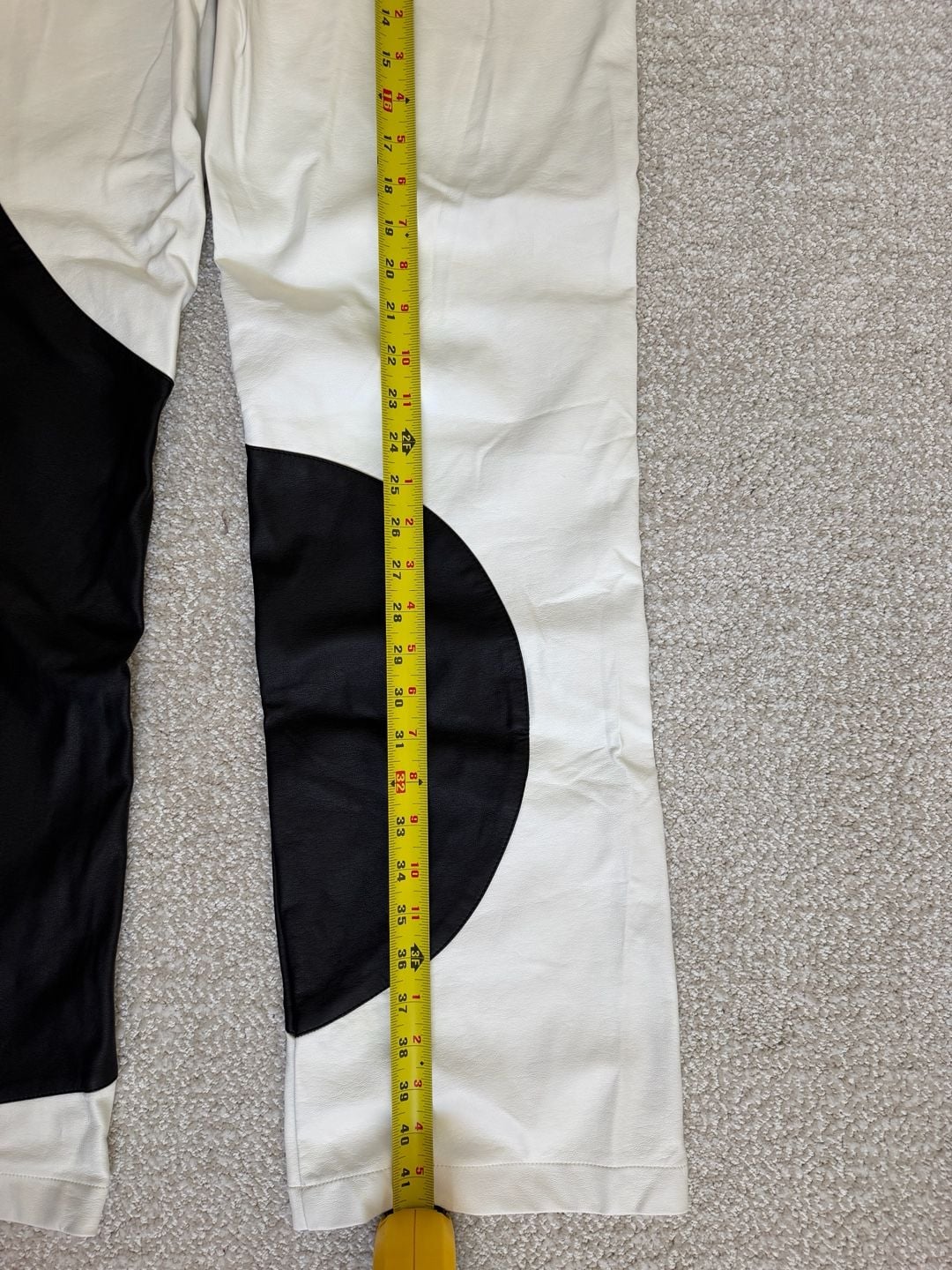 Glassons Yin Yang Colorblock Faux Leather Pants 6