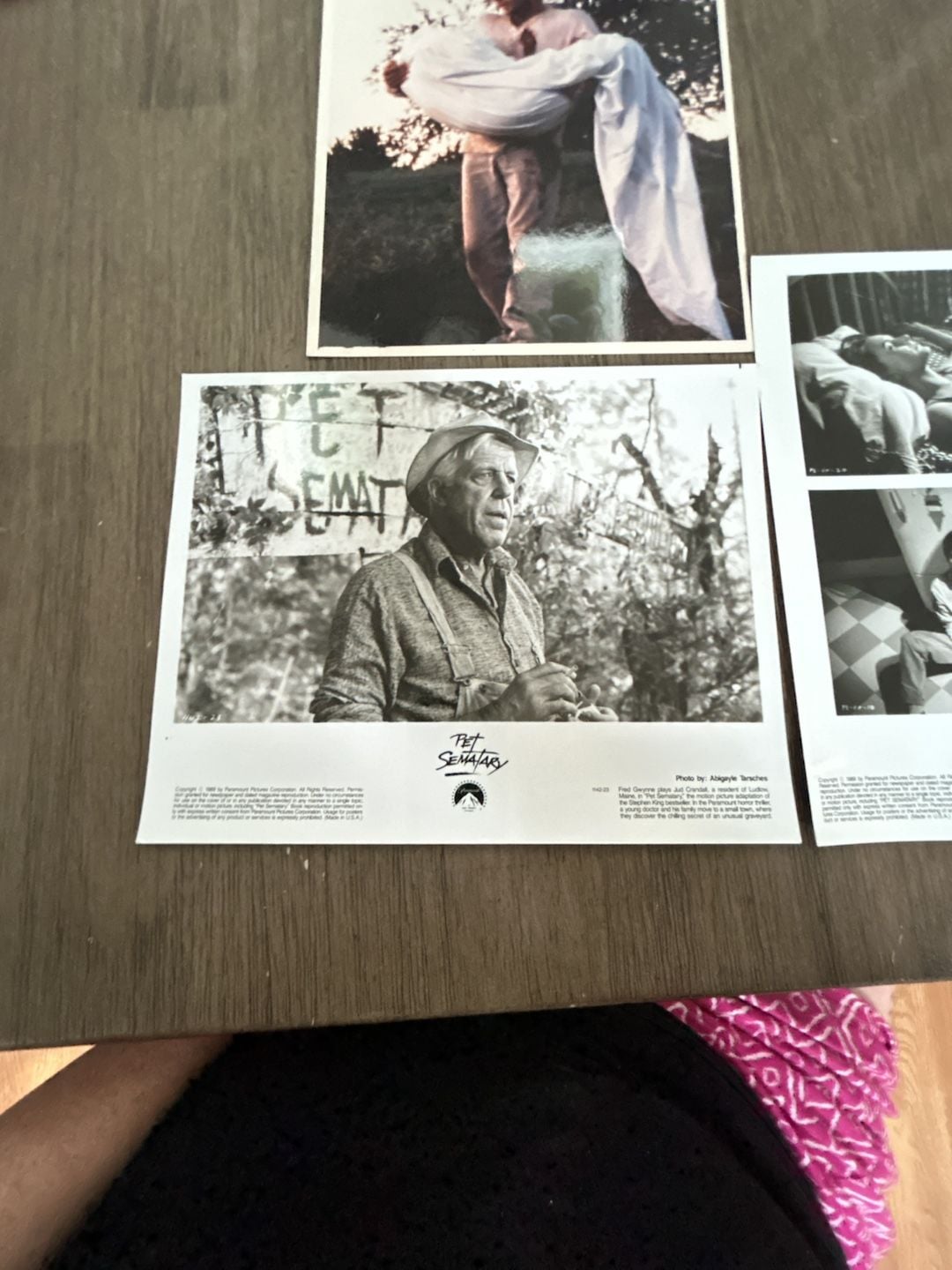 Lot of 3 Original 1989 Pet Sematary Vintage Movie Publicity Press Stills 3