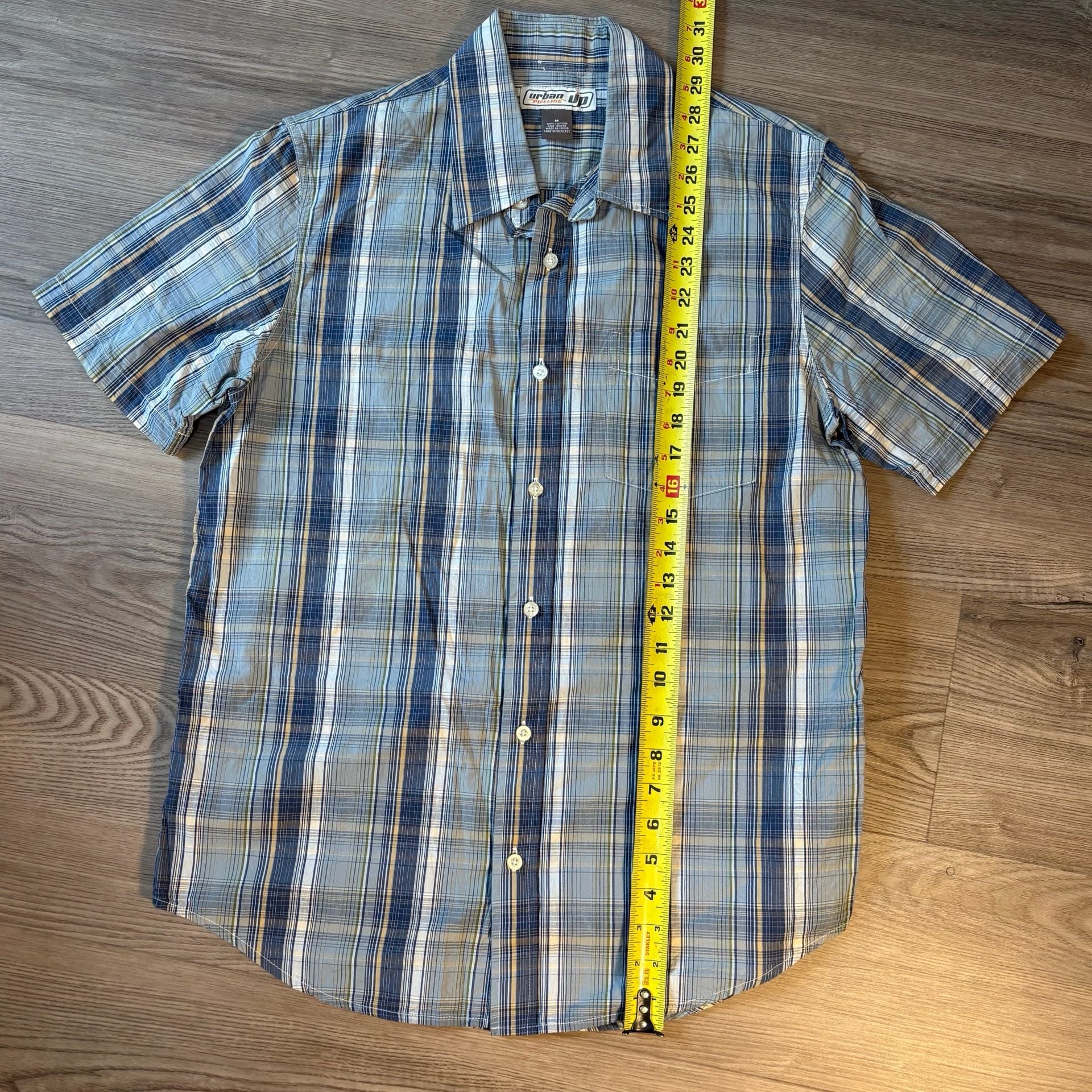 Urban Pipeline Short Sleeve Plaid Button Down Shirt 6