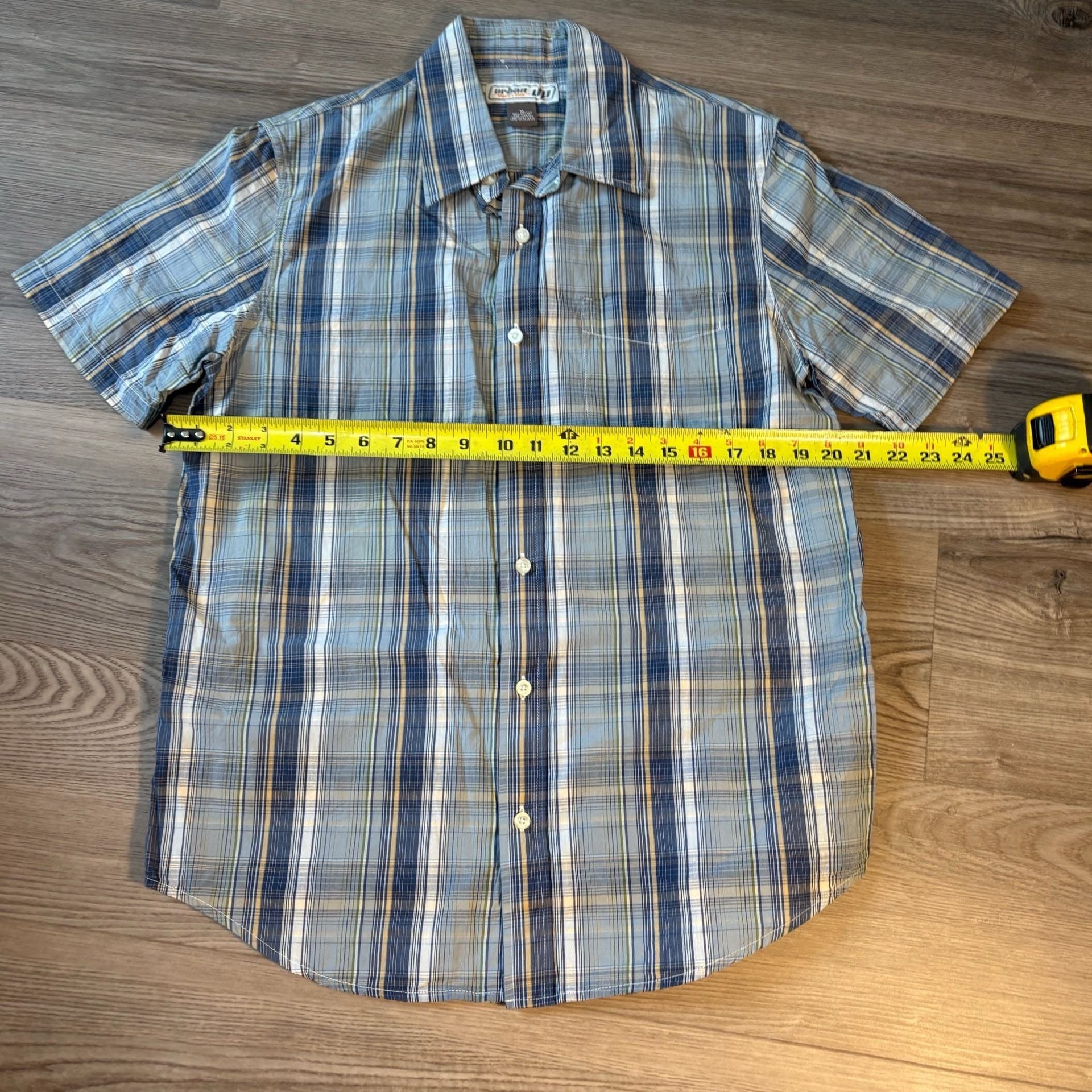 Urban Pipeline Short Sleeve Plaid Button Down Shirt 5