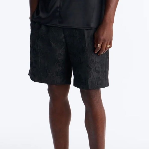 Straight Rose Mirage Short - Black