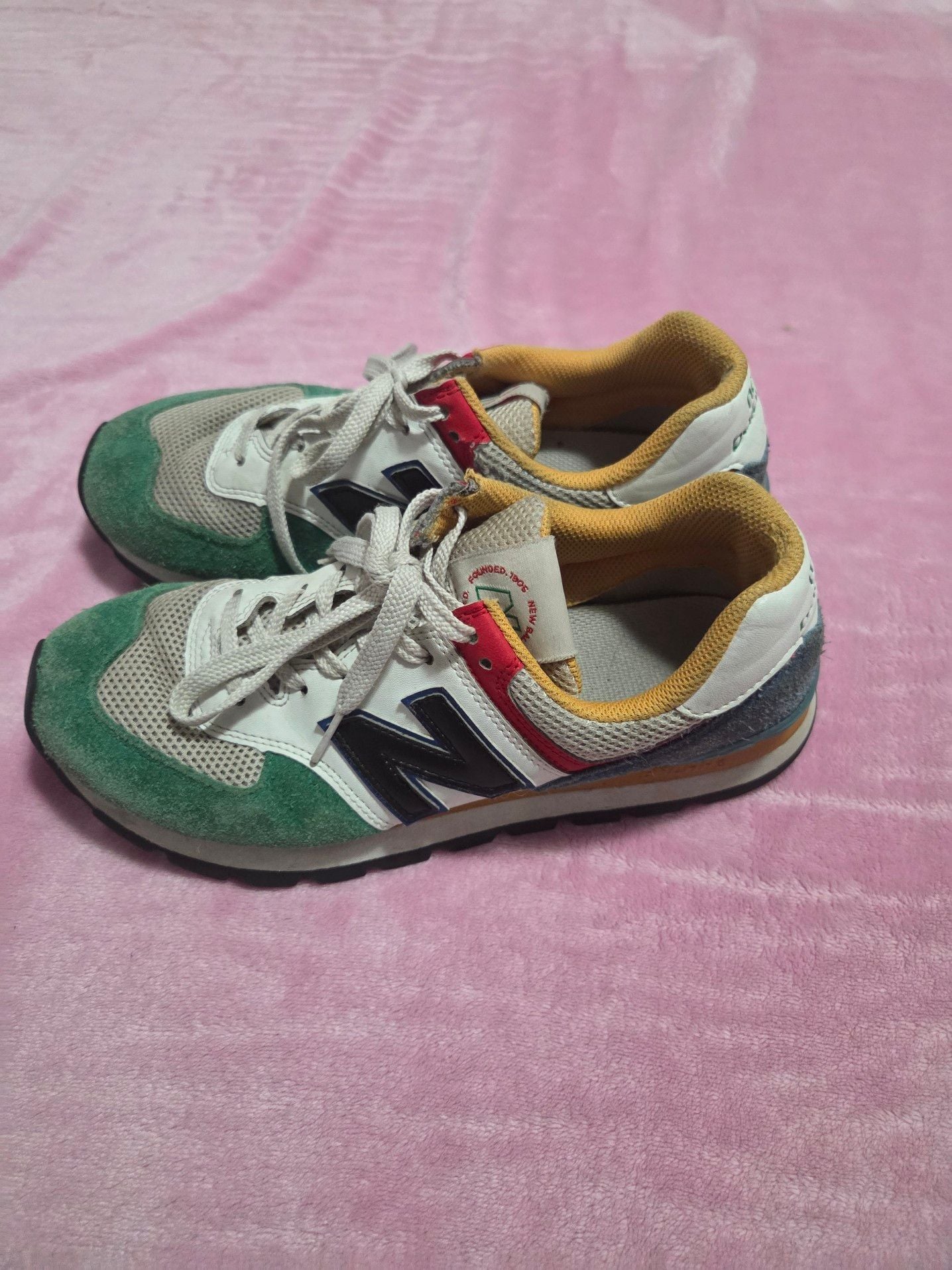 New Balance 574 Rugged 'White Varsity Green' Sneakers ML574DRM 2