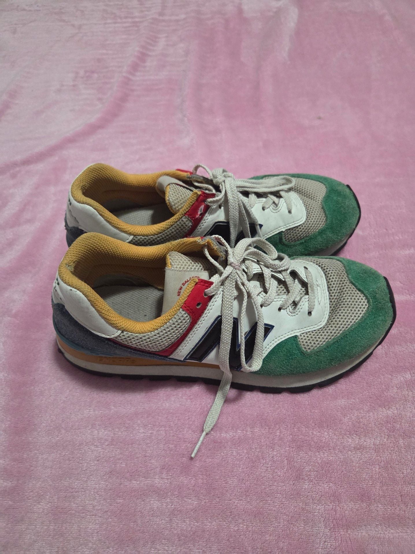 New Balance 574 Rugged 'White Varsity Green' Sneakers ML574DRM 4