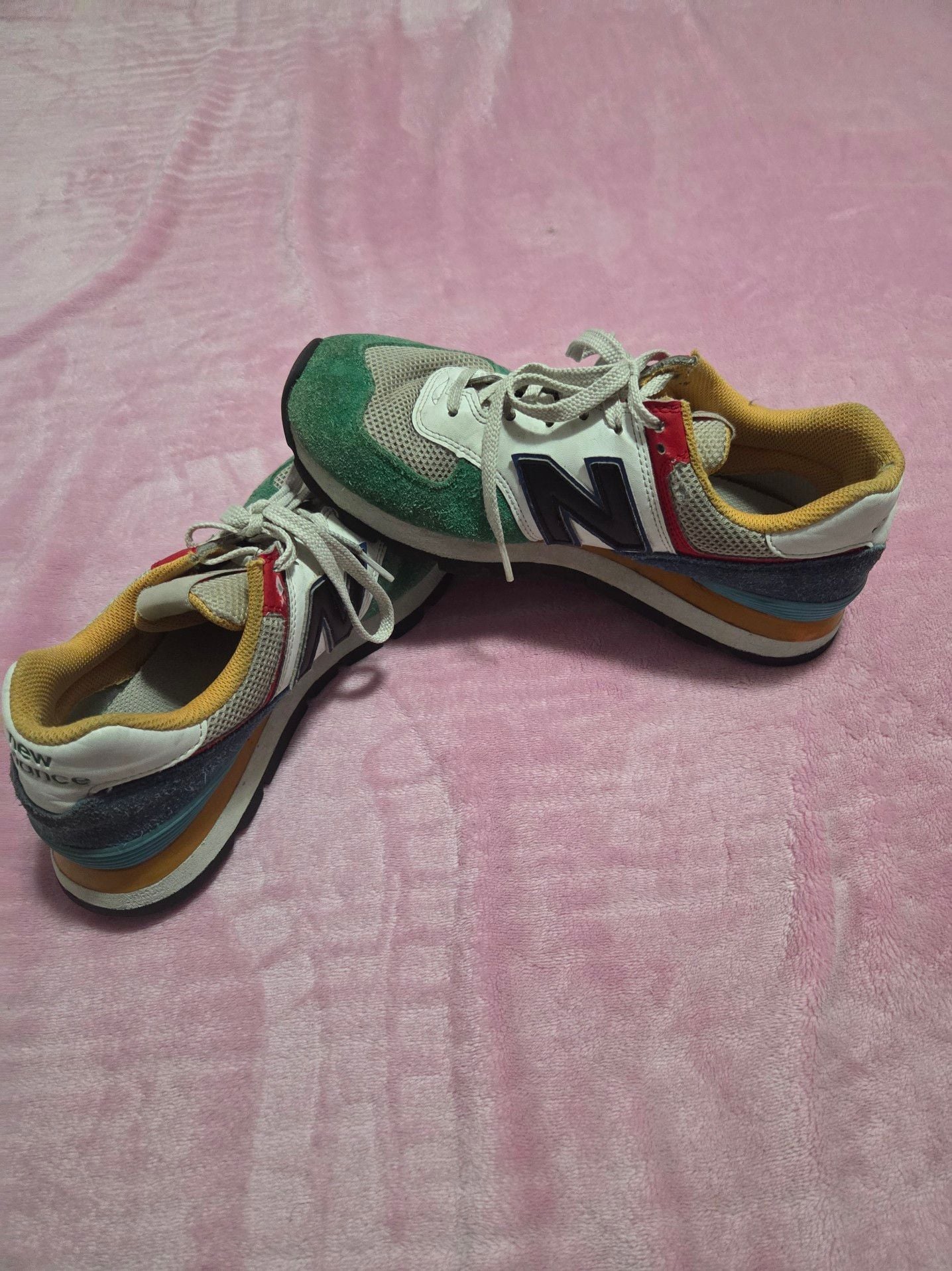 New Balance 574 Rugged 'White Varsity Green' Sneakers ML574DRM 5