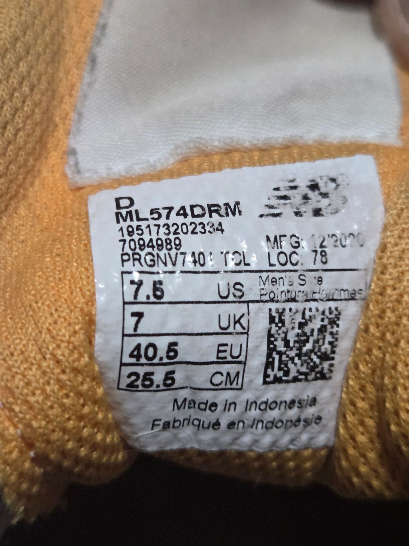New Balance 574 Rugged 'White Varsity Green' Sneakers ML574DRM 7
