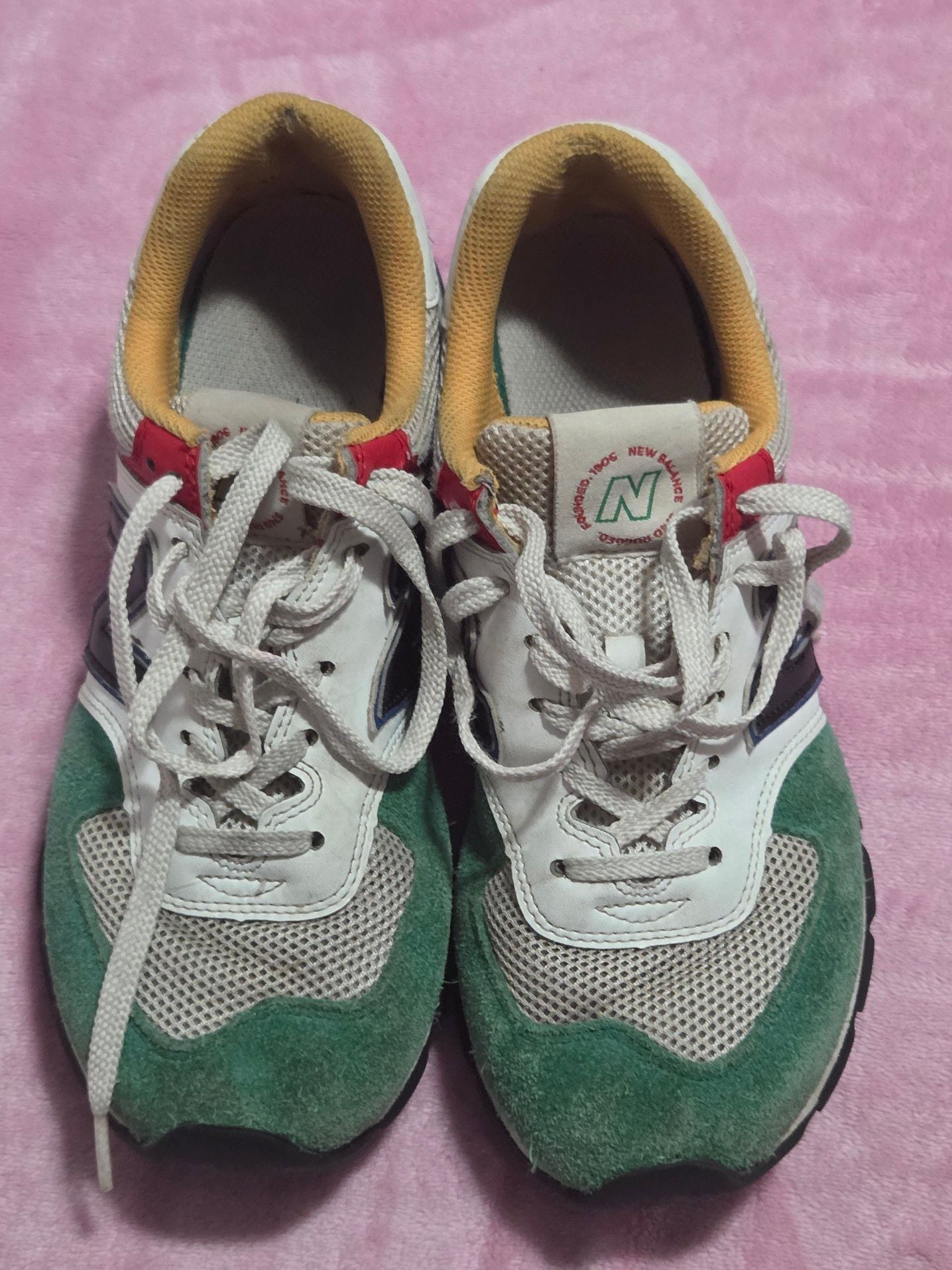 New Balance 574 Rugged 'White Varsity Green' Sneakers ML574DRM 8