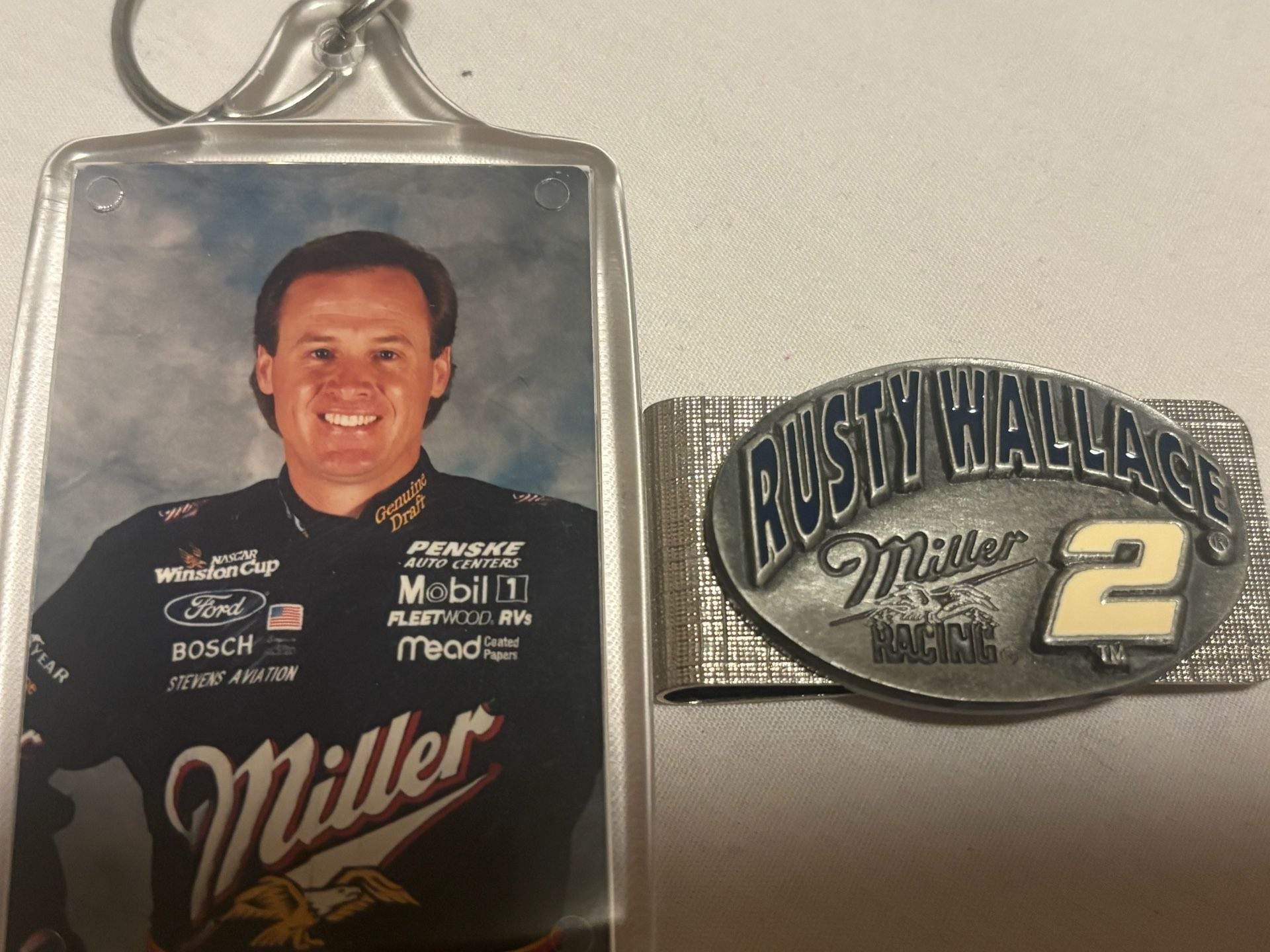 Vintage Rusty Wallace Miller Lite NASCAR Memorabilia Collection Lot (21 pieces) 9