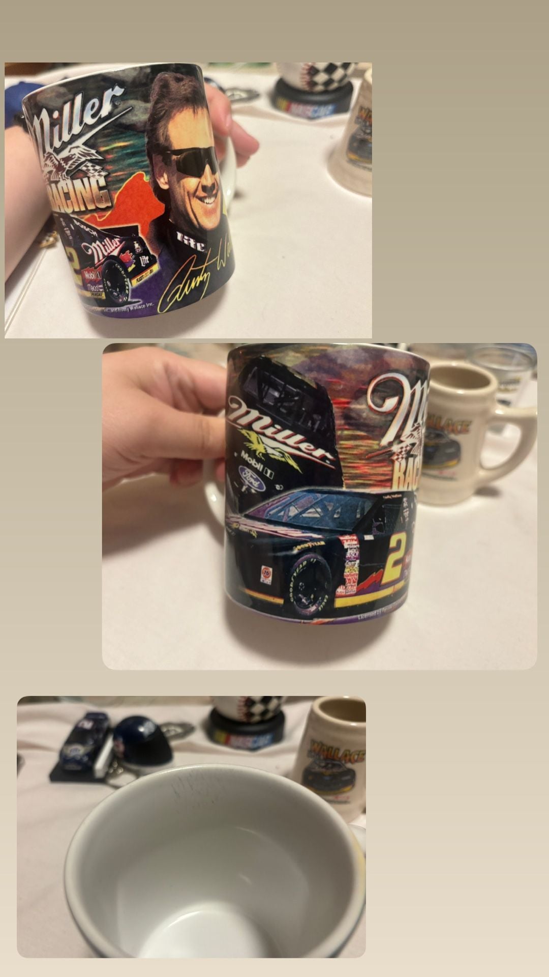Vintage Rusty Wallace Miller Lite NASCAR Memorabilia Collection Lot (21 pieces) 13