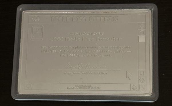 RSE Archive LLC Apple Lisa Offering Commemorative Plaque, Edition of 250 1