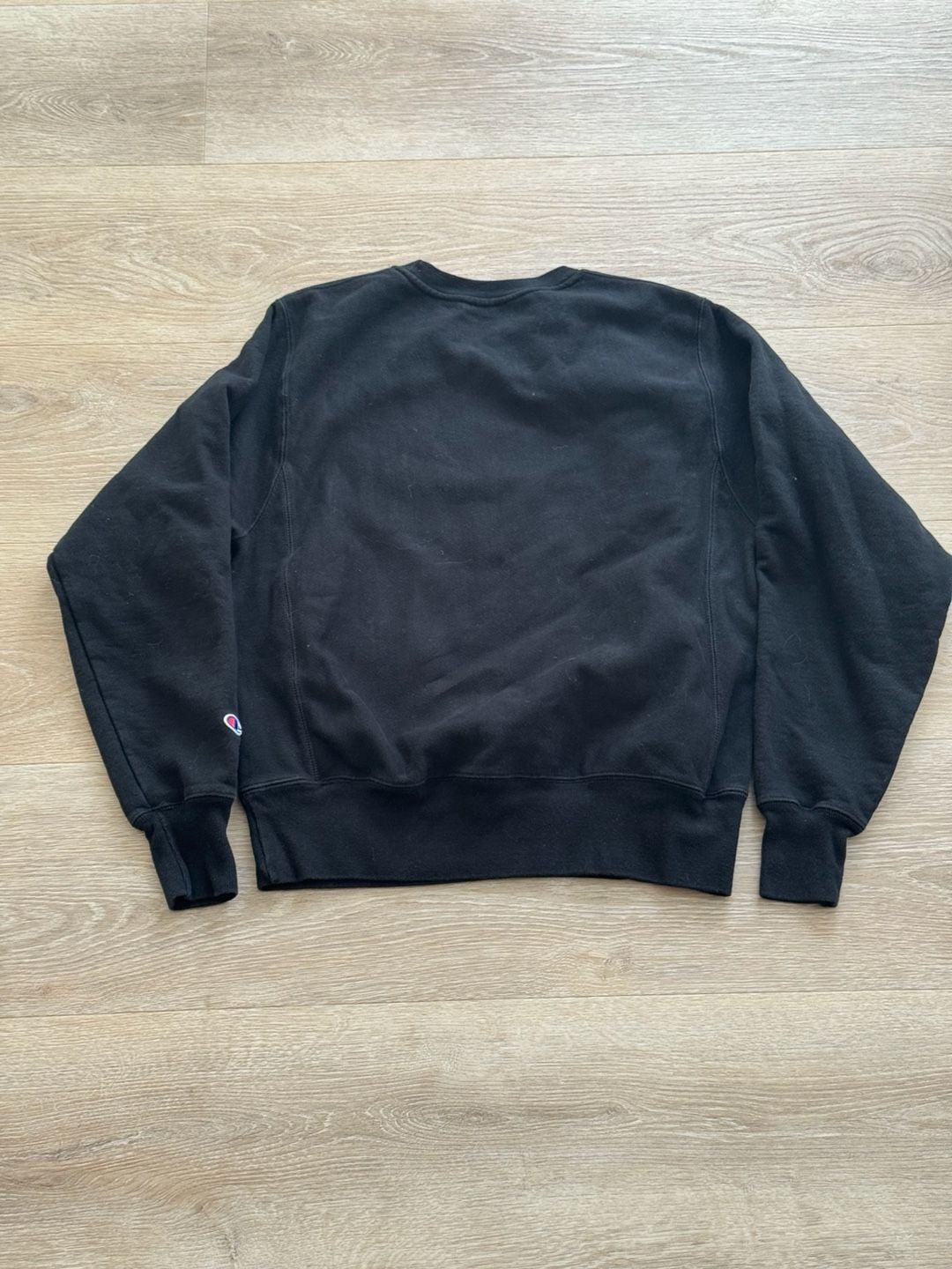 Champion Reverse Weave Iowa Hawkeyes University Crewneck Sweatshirt Black 3