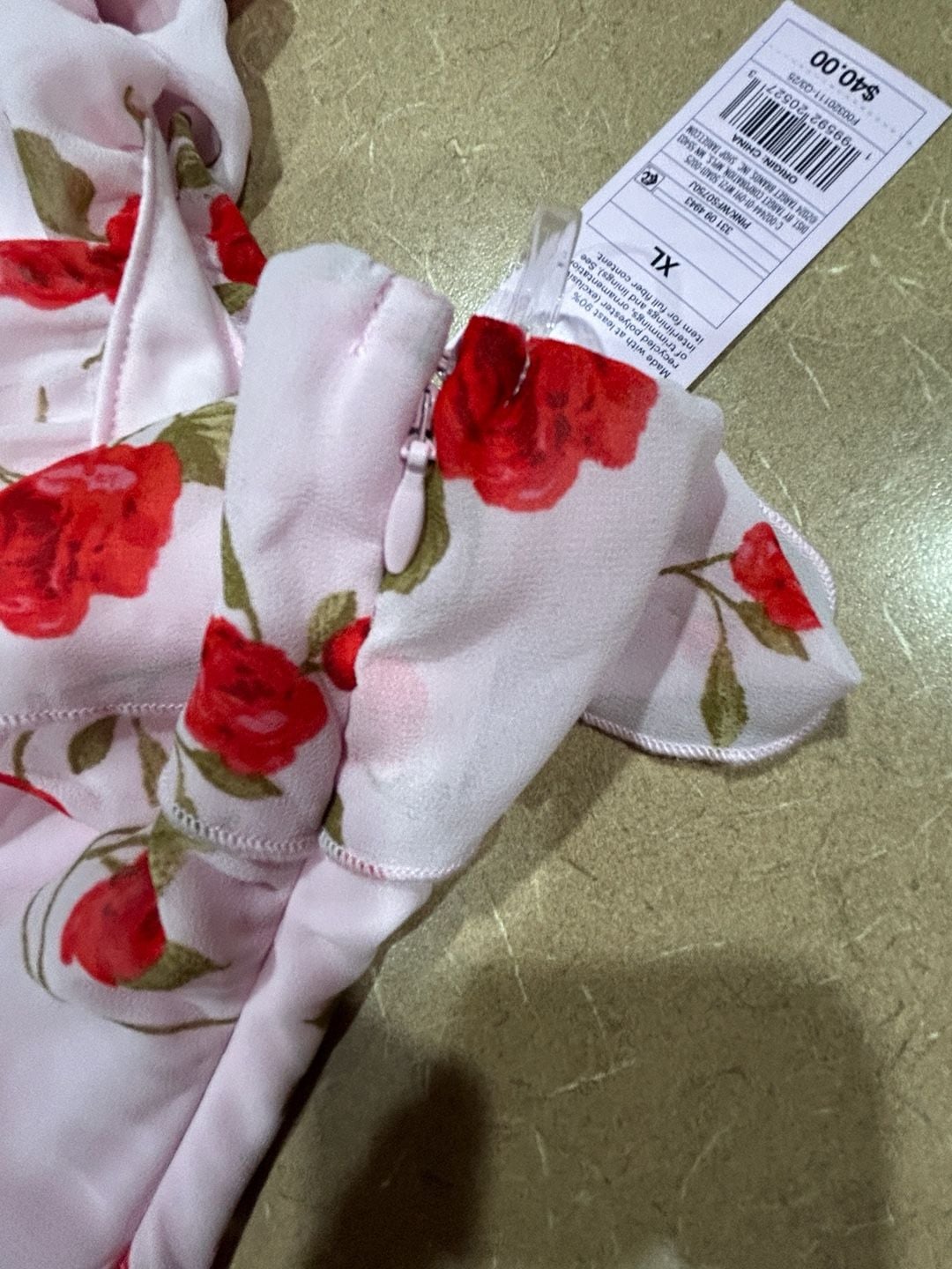 Wild Fable Women's One-Shoulder Ruffle Maxi Dress in Pink Floral Print 6