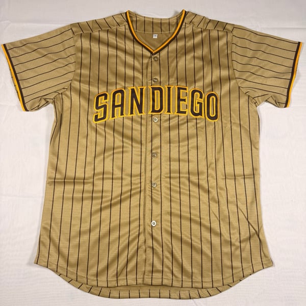 Tatis Jr. San Diego Padres Brown Pinstripe Replica Baseball Jersey All Sizes