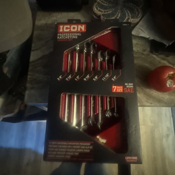 ICON Professional 7-Piece SAE Ratcheting Wrench Set