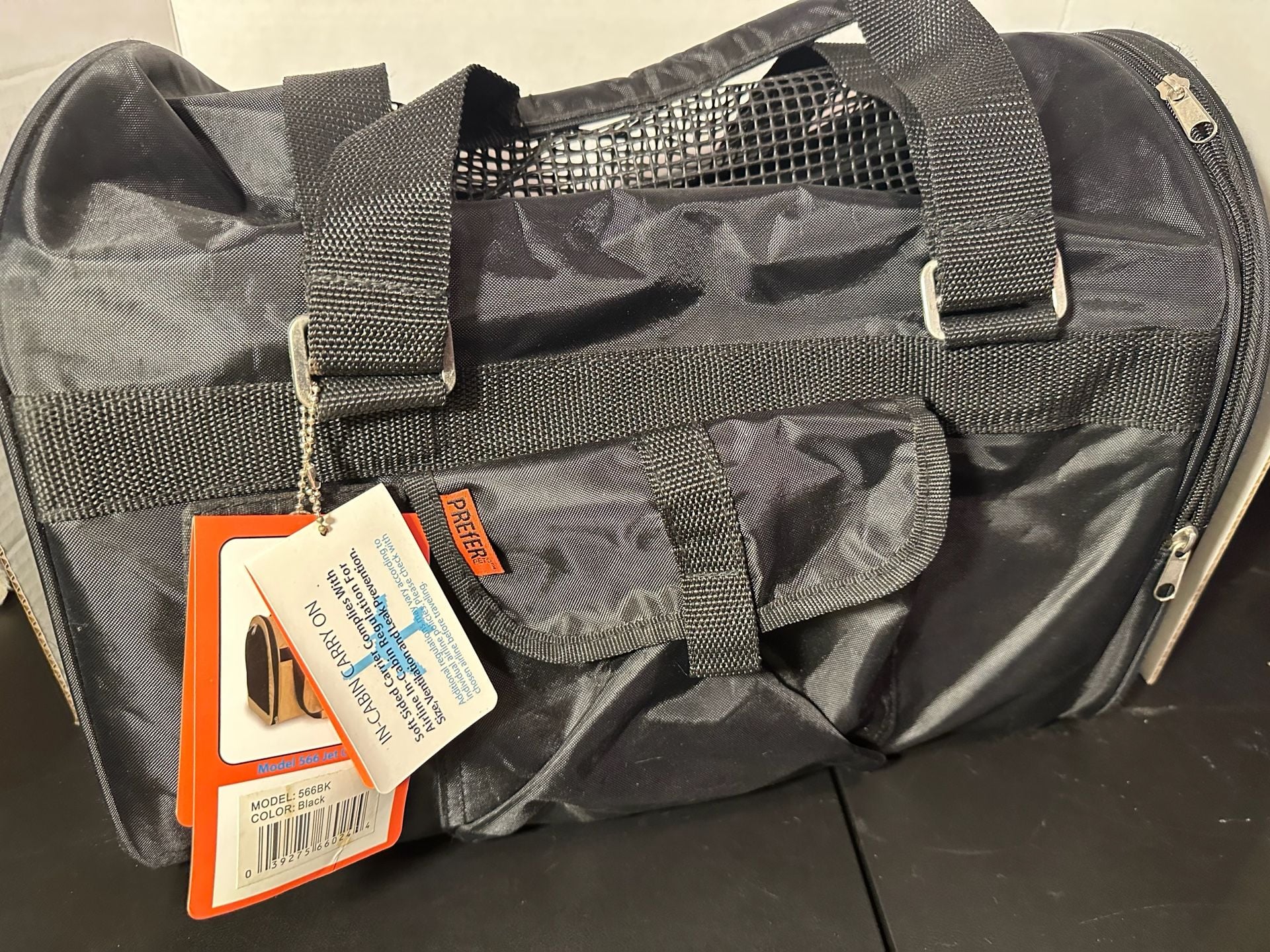 Prefer Pets Model 566 Jet Carrier Black Soft-Sided Airline In-Cabin Pet Carrier 6