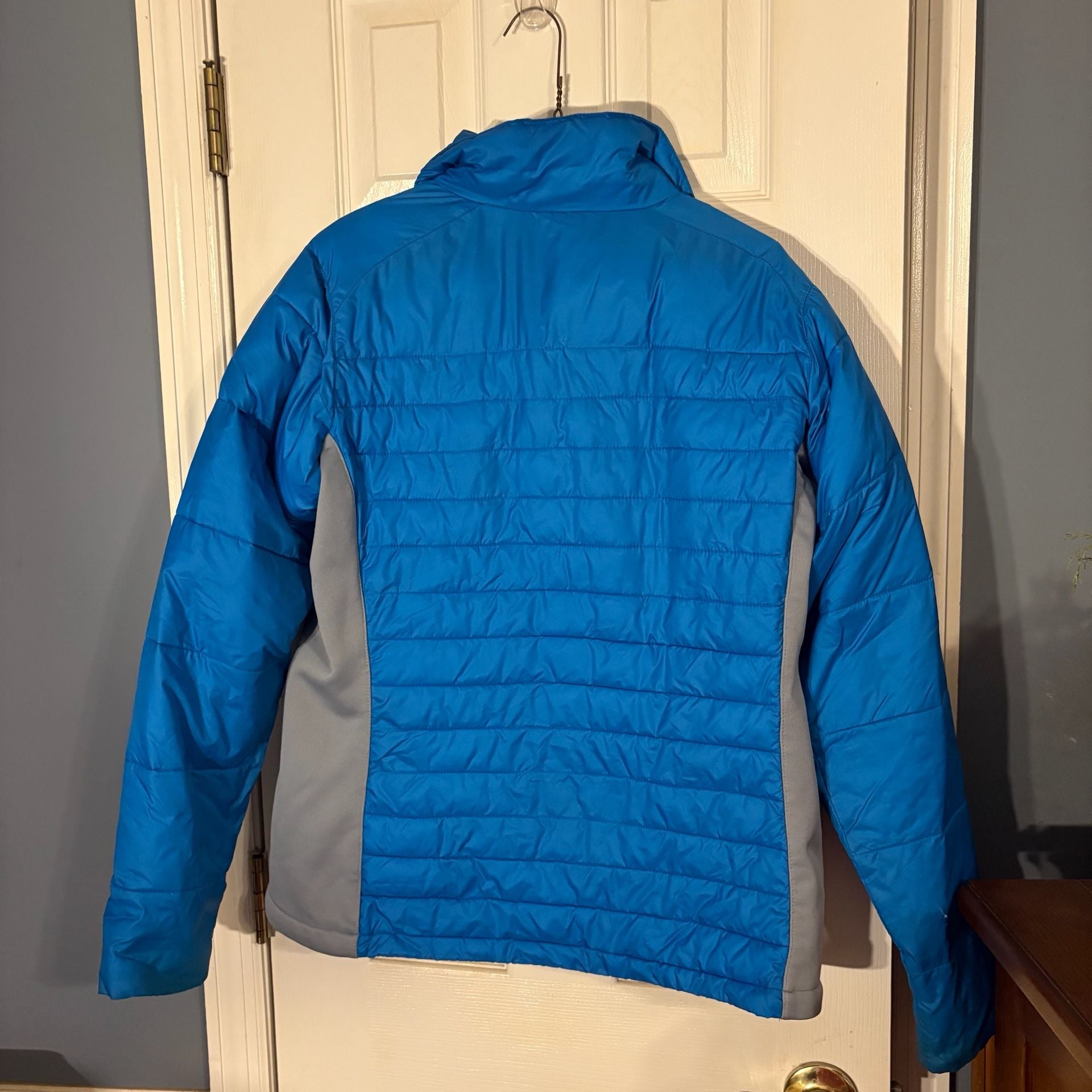 COLUMBIA Women's Powder Pillow Hybrid Puffer Jacket Size M Medium Blue 3