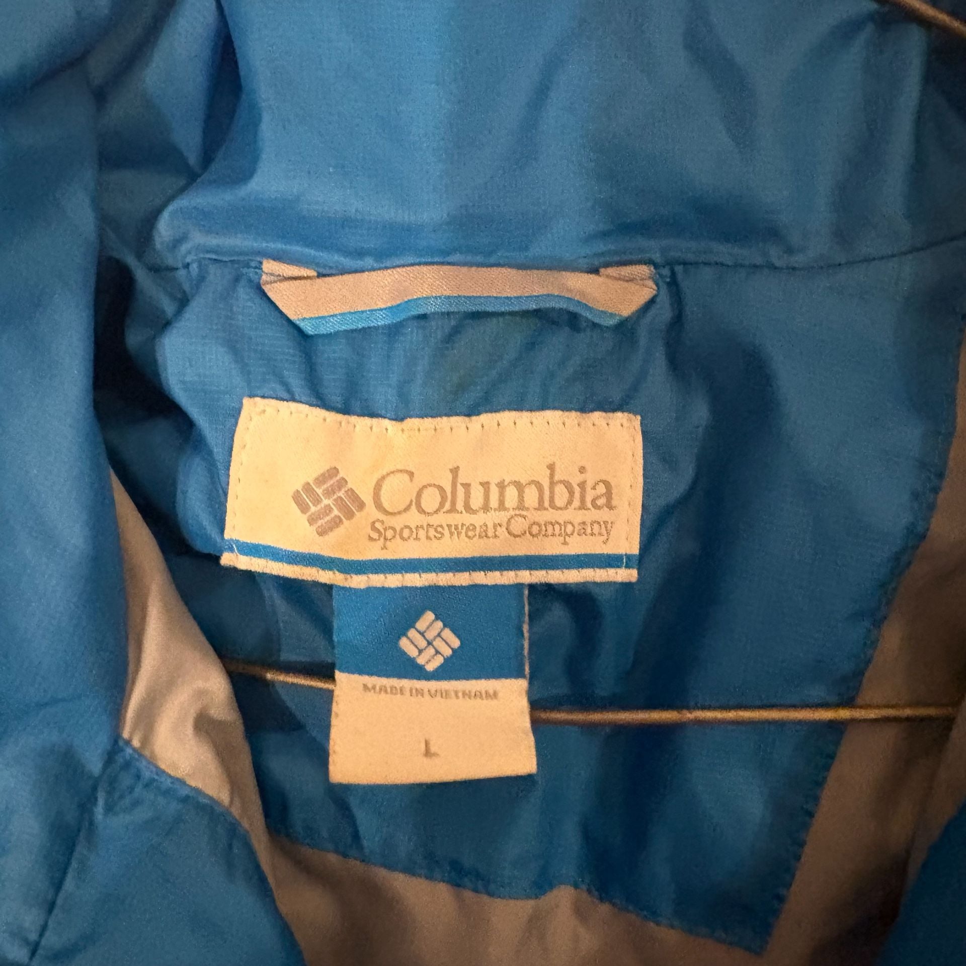 COLUMBIA Women's Powder Pillow Hybrid Puffer Jacket Size M Medium Blue 4