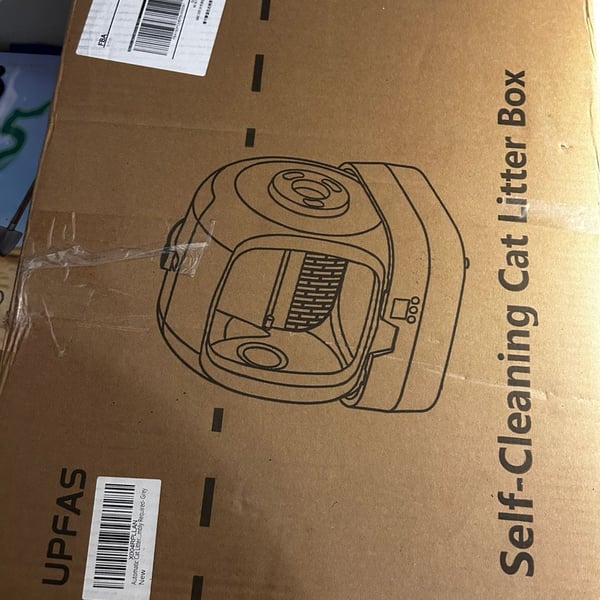 UPFAS Automatic Self-Cleaning Cat Litter Box with APP Control and Health Monitoring