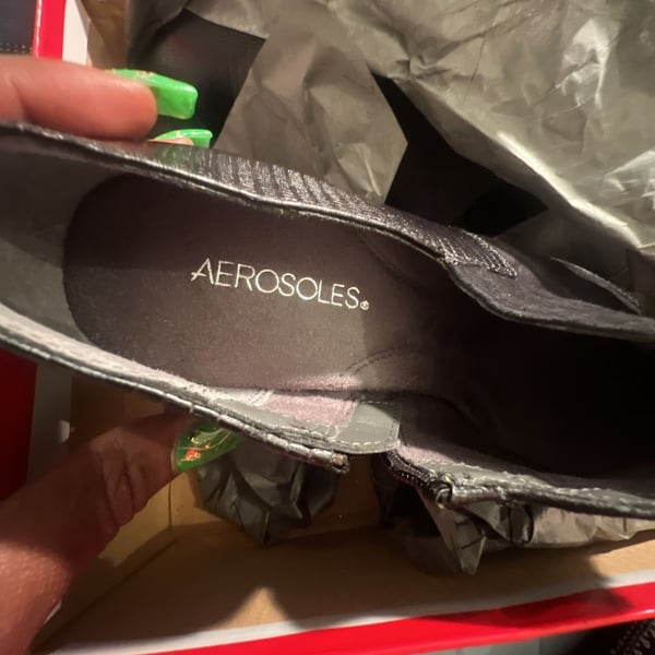 Aerosoles Women's Black Textured Snake-Print and Suede Ankle Booties