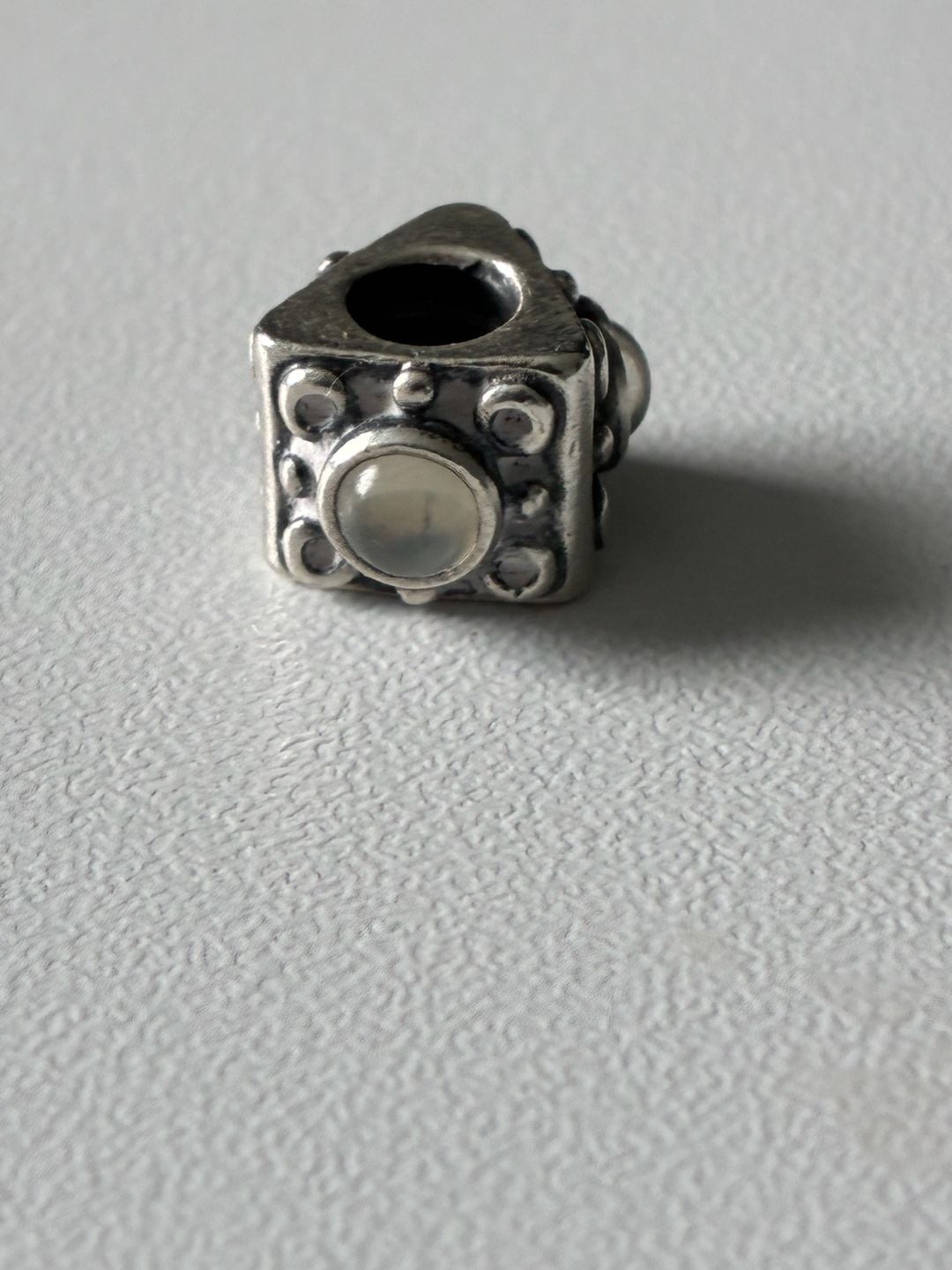 Pandora Retired Triangle Moonstone 925 Sterling Silver Charm 790217MS 3