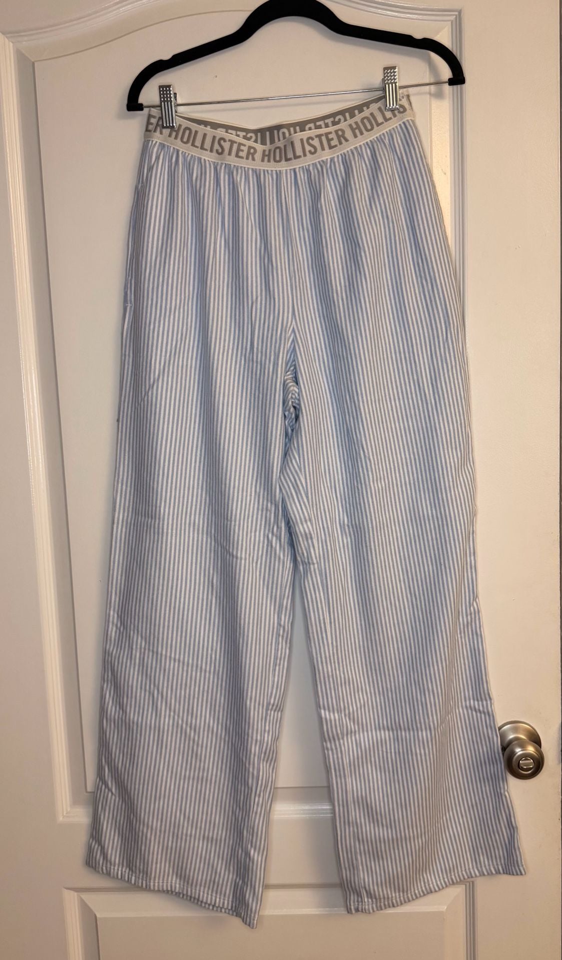Hollister Sleep Striped Boxer Pajama Pants with Logo Waistband 1