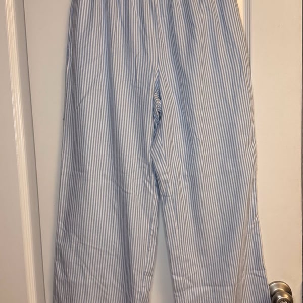 Hollister Sleep Striped Boxer Pajama Pants with Logo Waistband