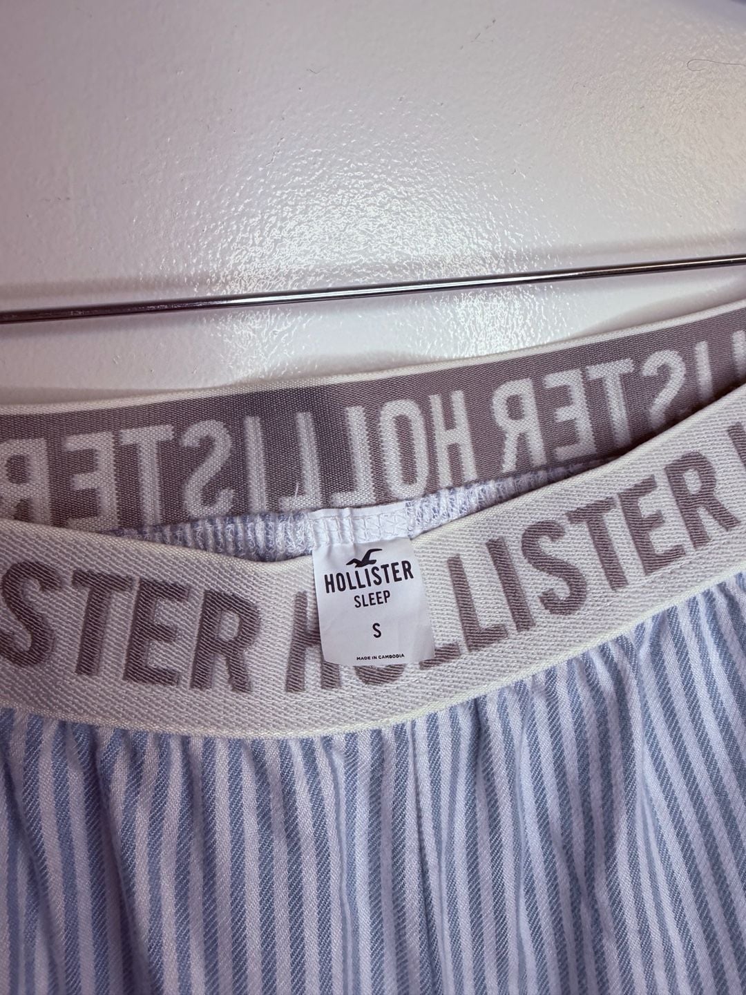 Hollister Sleep Striped Boxer Pajama Pants with Logo Waistband 2