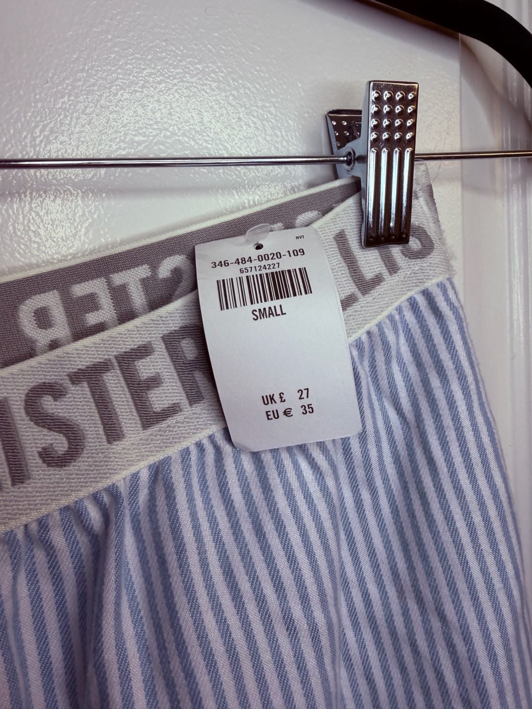 Hollister Sleep Striped Boxer Pajama Pants with Logo Waistband 3